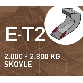 E-T2 | Skovle | 2.000-2.800 kg