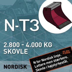 N-T3 | Skovle | 2.800 - 4.000 kg