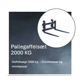 Pallegaffelsæt med Giant nakkebeslag - rammebredde 100 cm