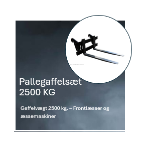 Pallegaffelsæt max. last 2500 kg.